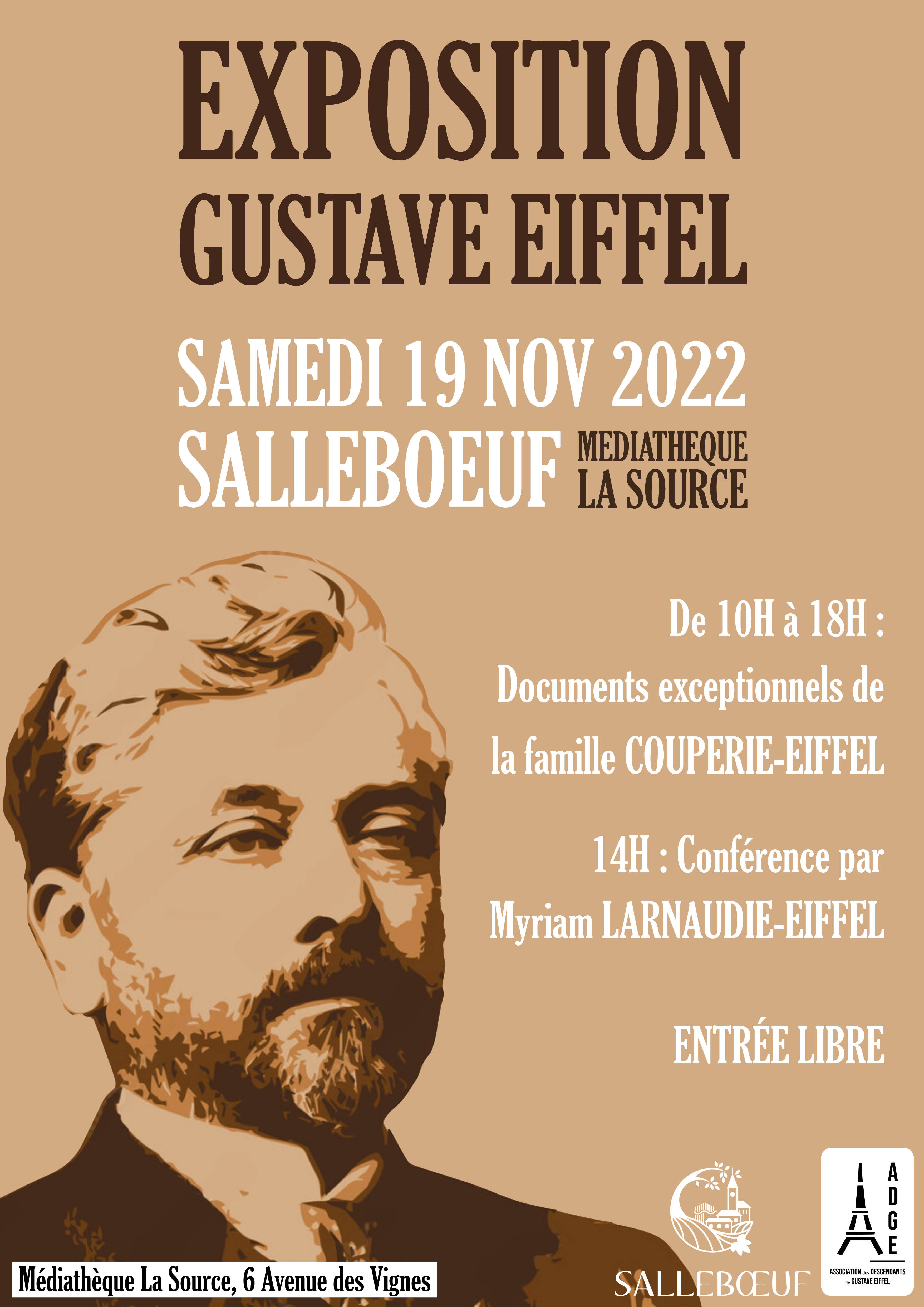 Affiche expo Gustave Eiffel